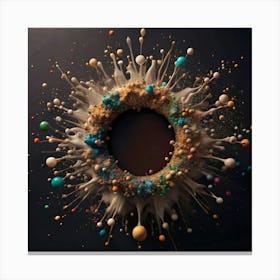 Splatter Art Canvas Print