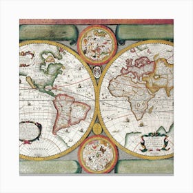 World Map 1 Canvas Print