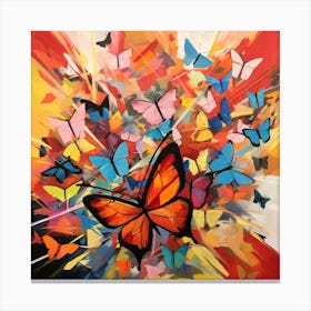 Butterfly Explosion Canvas Print