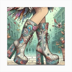 Art Boots 1 Canvas Print