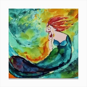 Strange Mermaid Canvas Print