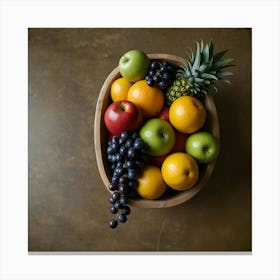 Fruit In A Bowl Canvas Print