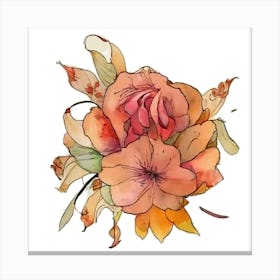 Watercolor Flower Canvas Print