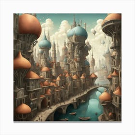 City In The Sky 13 Canvas Print