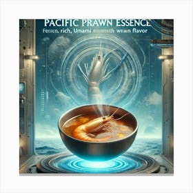 Pacific Prawn Essence Scifi Canvas Print