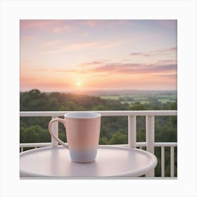 Sunrise On A Balcony 6 Canvas Print