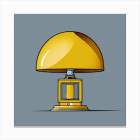 A Logo Of A Yellow Modern Lamp Canvas Print