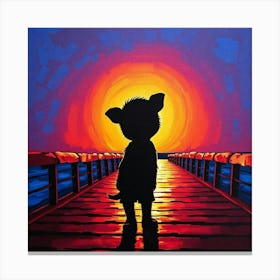 Sunset Shadow Canvas Print