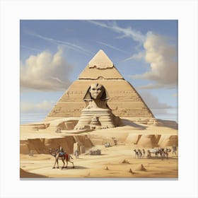 Egyptian Pyramids Canvas Print