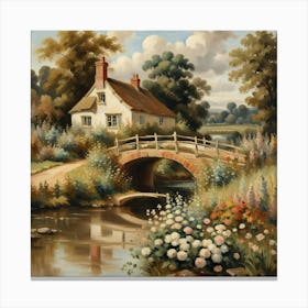 Bridge cottage Canvas Print