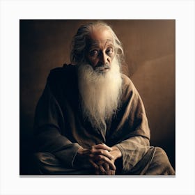 Portrait Of An Old Man 4 Canvas Print