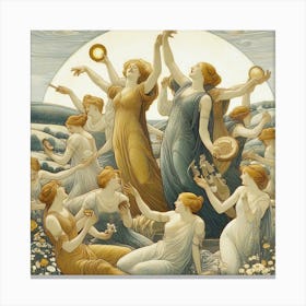 Aphrodite'S Dance Canvas Print