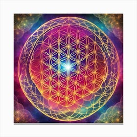 Flower of Life 222 Canvas Print