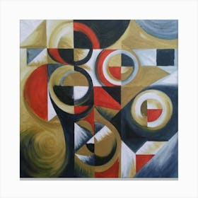 Abstract Painting Cubismo Abstract 5 Canvas Print