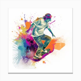Skateboarder Canvas Print