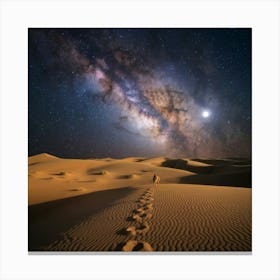 Sahara Desert Night Sky Canvas Print