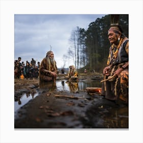 Satsang Canvas Print