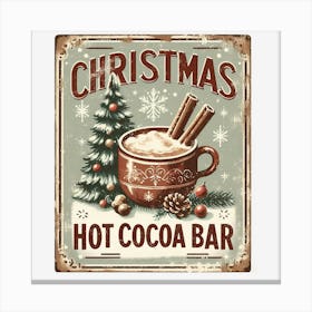 Christmas Hot Cocoa Bar 1 Canvas Print