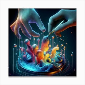 3d Painting Canvas Print