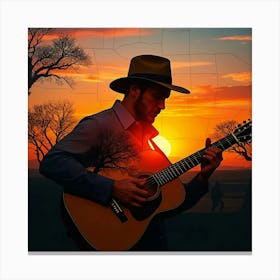 Acoustic Guitar 9 Canvas Print