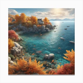 Autumn By The Sea 2 Canvas Print