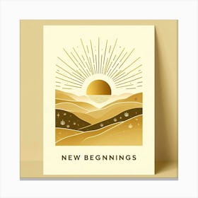 New Beginnings 2 Canvas Print