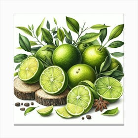 Lime 4 Canvas Print