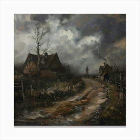 'The Stormy Road' Canvas Print