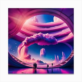 Futuristic Space Canvas Print