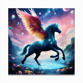 Angel Pegasus Canvas Print