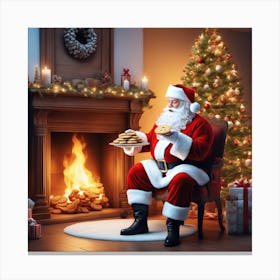 Christmas Santa 35 Canvas Print