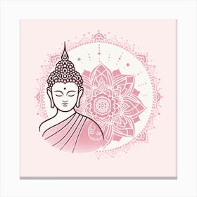 Buddha In Pink Canvas Print