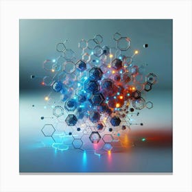 Hexagons Canvas Print