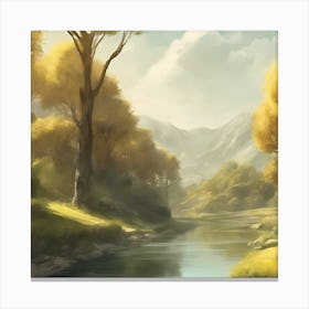 Landscape Painting Canvas Print