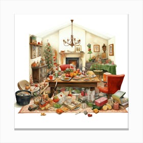 Christmas Mess Canvas Print