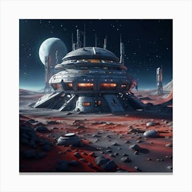 Orbiting Alien Horizons Canvas Print
