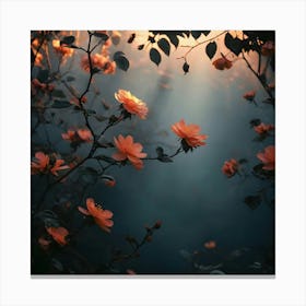 Dark Roses Canvas Print