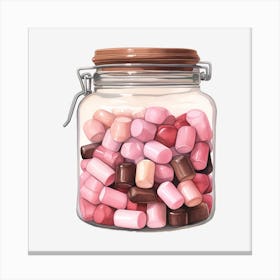 Jar Of Candy 4 Canvas Print