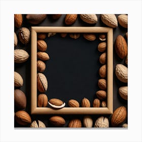 Almonds In A Frame 2 Canvas Print