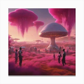 Pink World Canvas Print