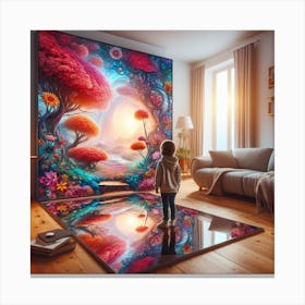 Dreamscape within a mirror Canvas Print