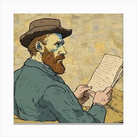 Portrait Of Van Gogh 1 Canvas Print