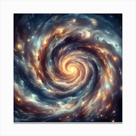 Abstract Wallart Celestial Whirlpool 1 Canvas Print