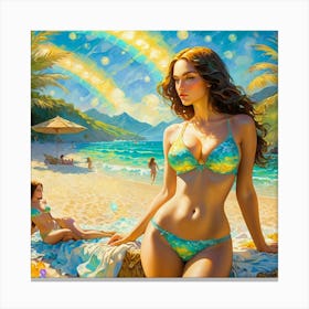 Girl sunshine bn Canvas Print