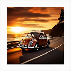 Volkswagen Car Automobile Vehicle Automotive German Brand Logo Iconic Automotive Industry Canvas Print