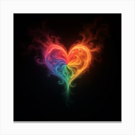 Rainbow Heart Canvas Print