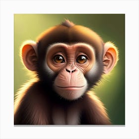 Playful Primate Canvas Print