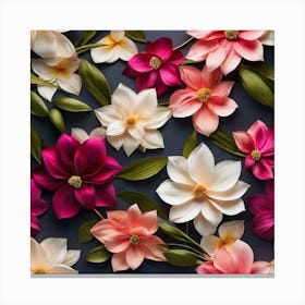 Magnolia Flowers Canvas Print