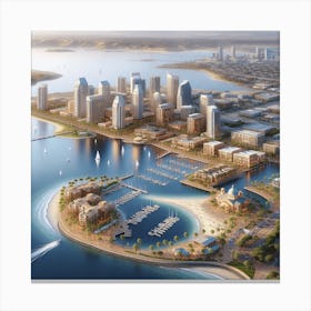 San Diego Harbor Canvas Print