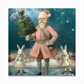 Holiday Skaters Canvas Print